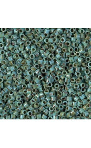 Miyuki delica beads 10/0 - Opaque turquoise blue picasso DBM-2264